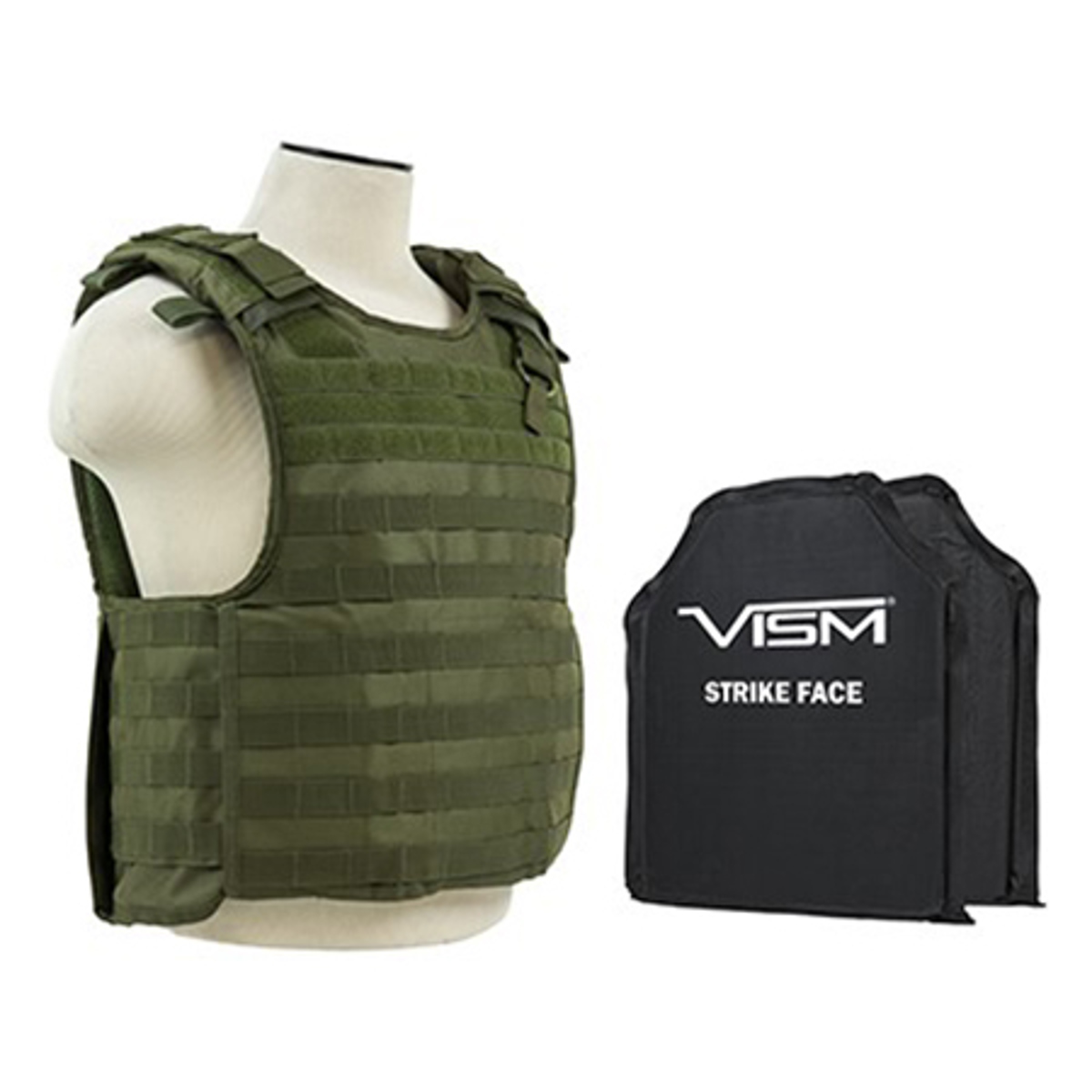 

NcSTAR Vism Quick Release Ballistic Plate Carrier Vest, w/Two 10x12" Soft Panels