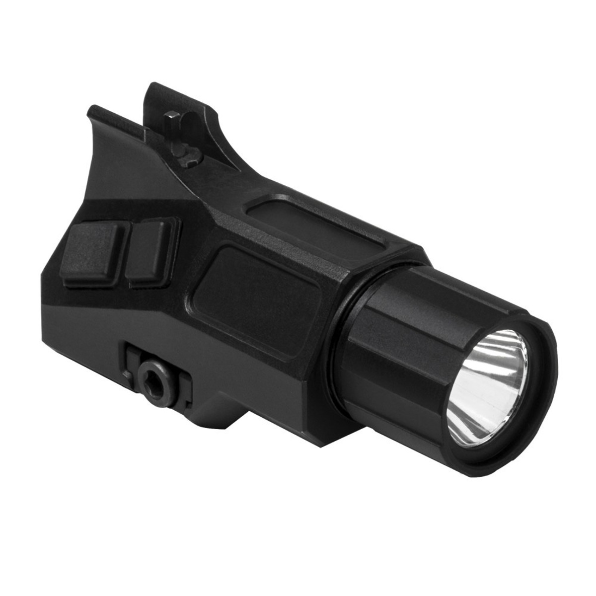 Image of NcSTAR Vism Weapon Flashlight w/A2 Iron Front Sight Post for Flat Tops