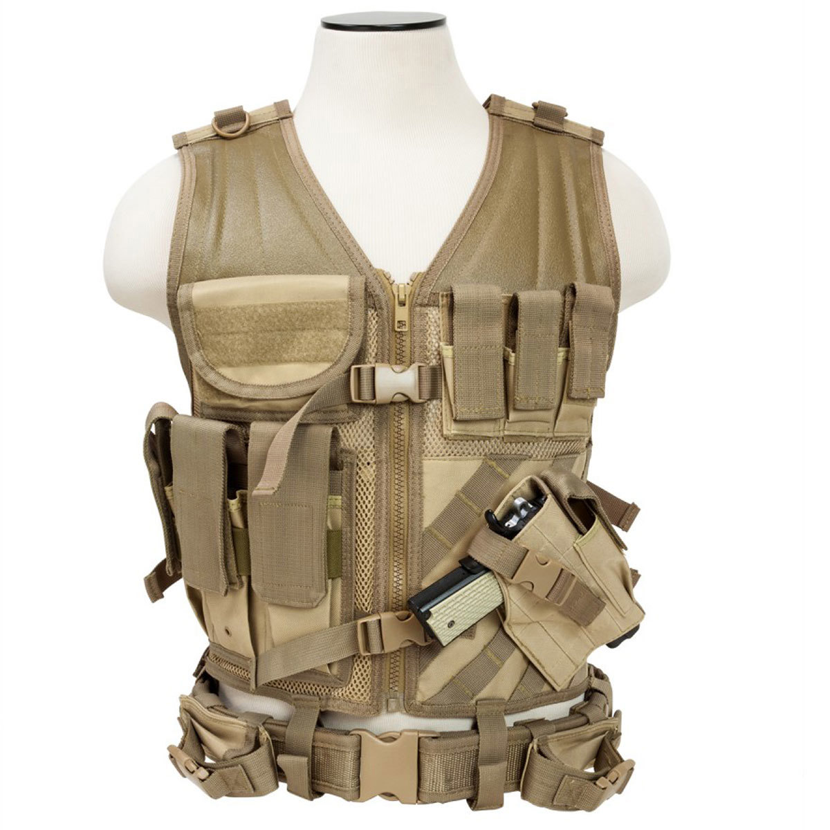 

NcSTAR Vism Tactical Vest, Tan