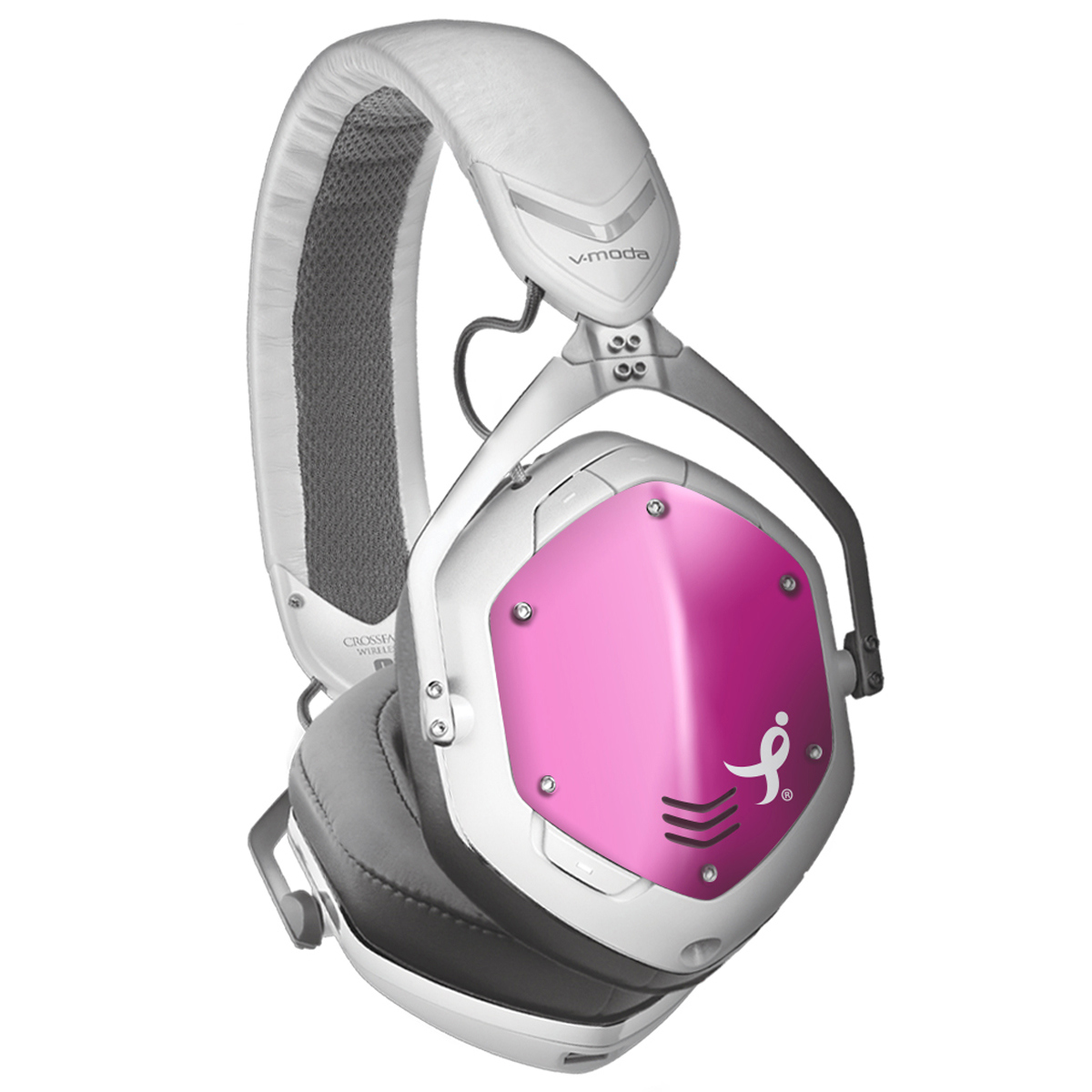 

V-MODA Crossfade II x Susan G. Komen LED Wireless Over-Ear Headphones,White/Pink