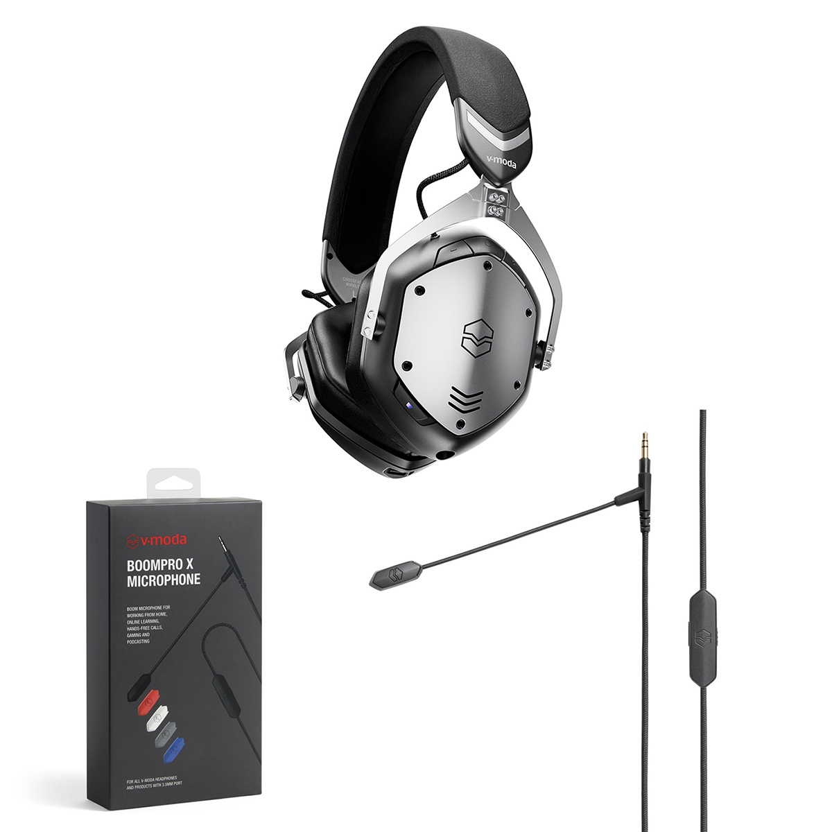 

V-MODA Crossfade 3 Wireless Over-Ear Headphones w/BoomPro X Mic, Gunmetal Black