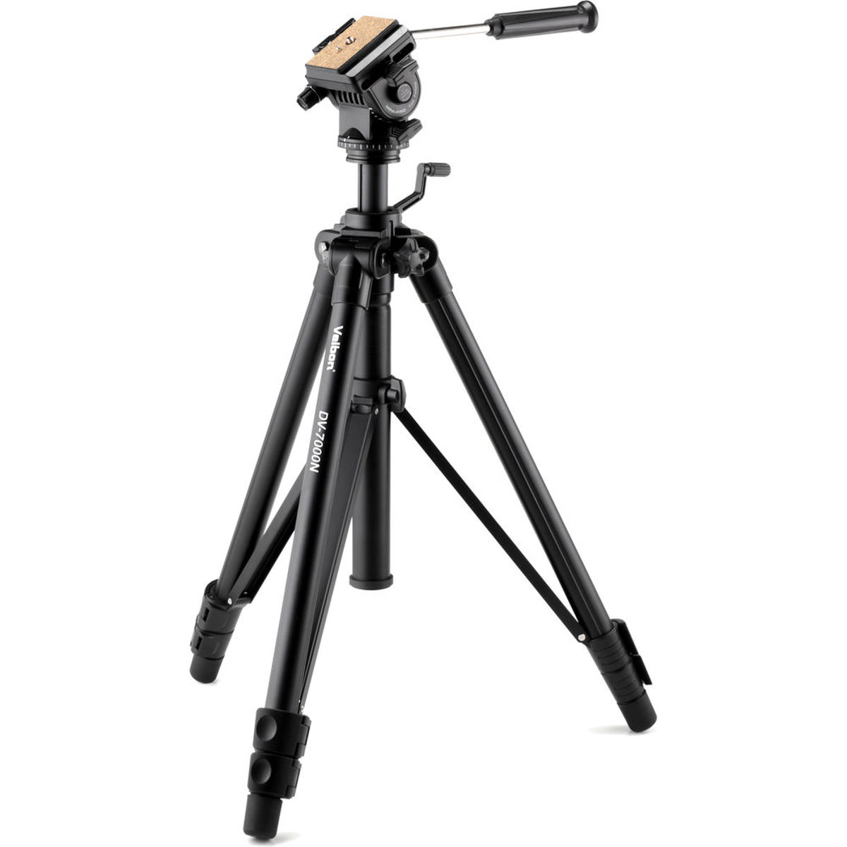 

Velbon DV-7000N 3-Section Al Video Tripod with PH-368 Fluid Head, Slide Elevator
