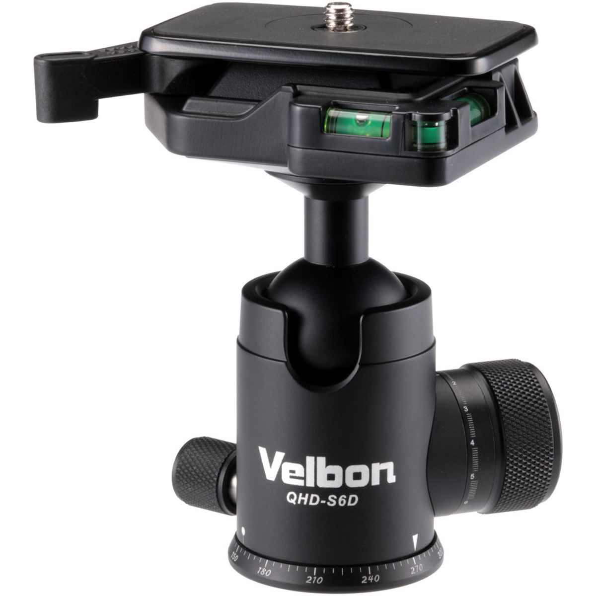 

Velbon QHD-S6D Aluminum Ball Head with Two Stopper Knobs, 3/8" Tripod Socket