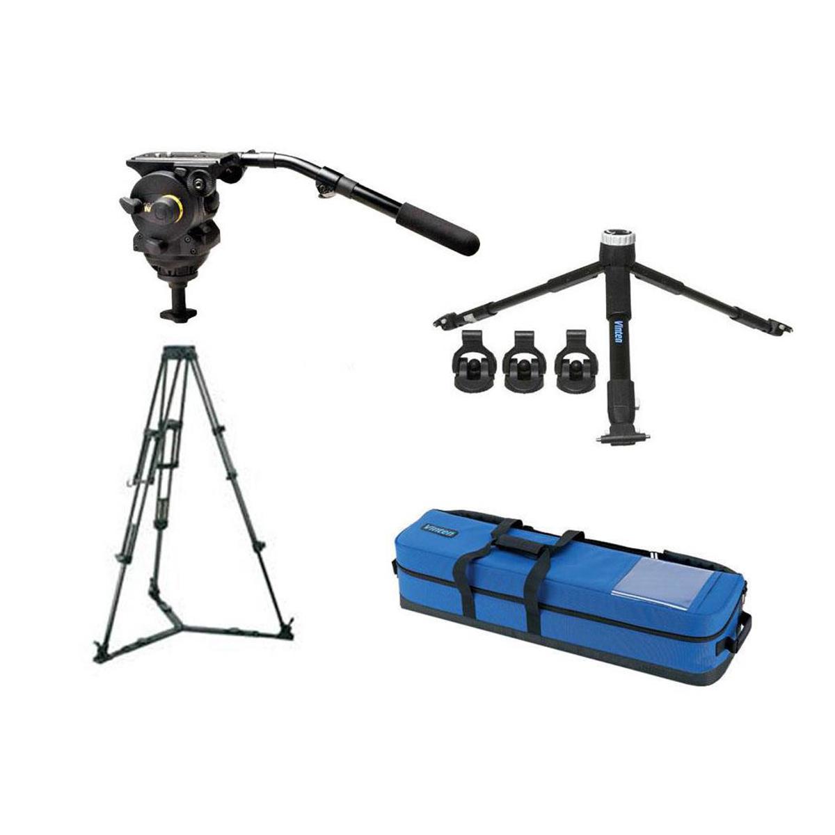 Vinten Vision 100 Pan & Tilt Head, Black with 100mm Ball Base, Supports 44 lbs -  VB100-CP2M