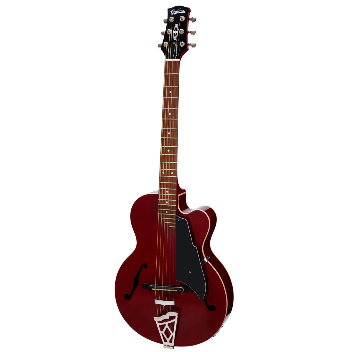 Vox Giulietta VGA-3PS Arctop Acoustic Electric Guitar, Trans Red -  VGA3PSTR