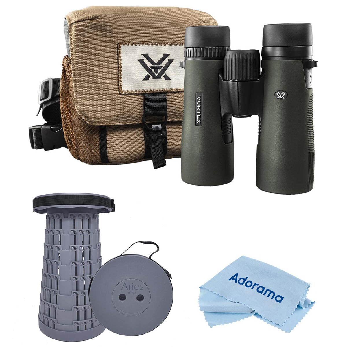 

Vortex Optics 10x42 Diamondback HD Roof Prism Binocular with Telescoping Stool
