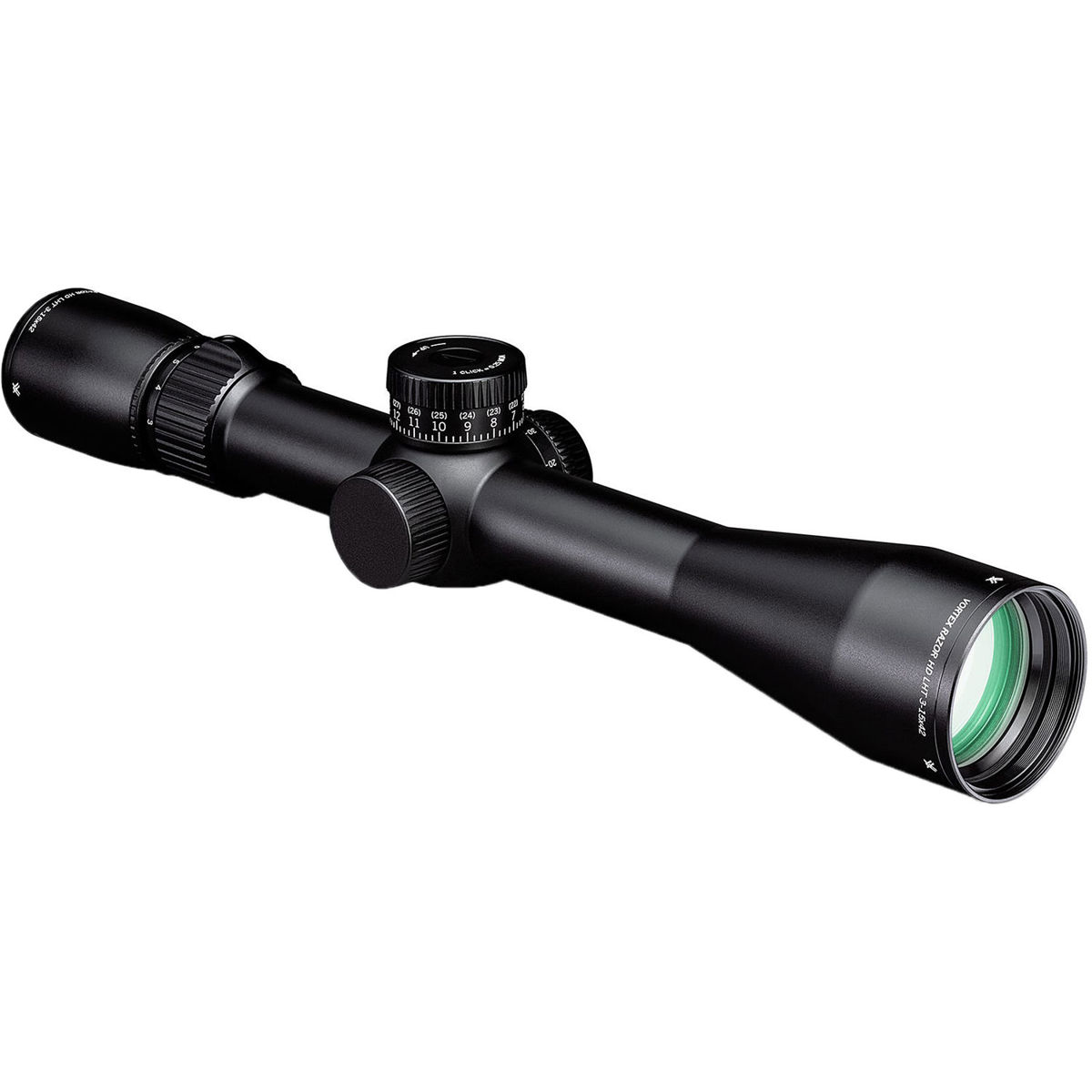 

Vortex Optics 3-15x42 Razor HD LHT Riflescope, Illum SFP HSR-5i MRAD Ret, 30mm