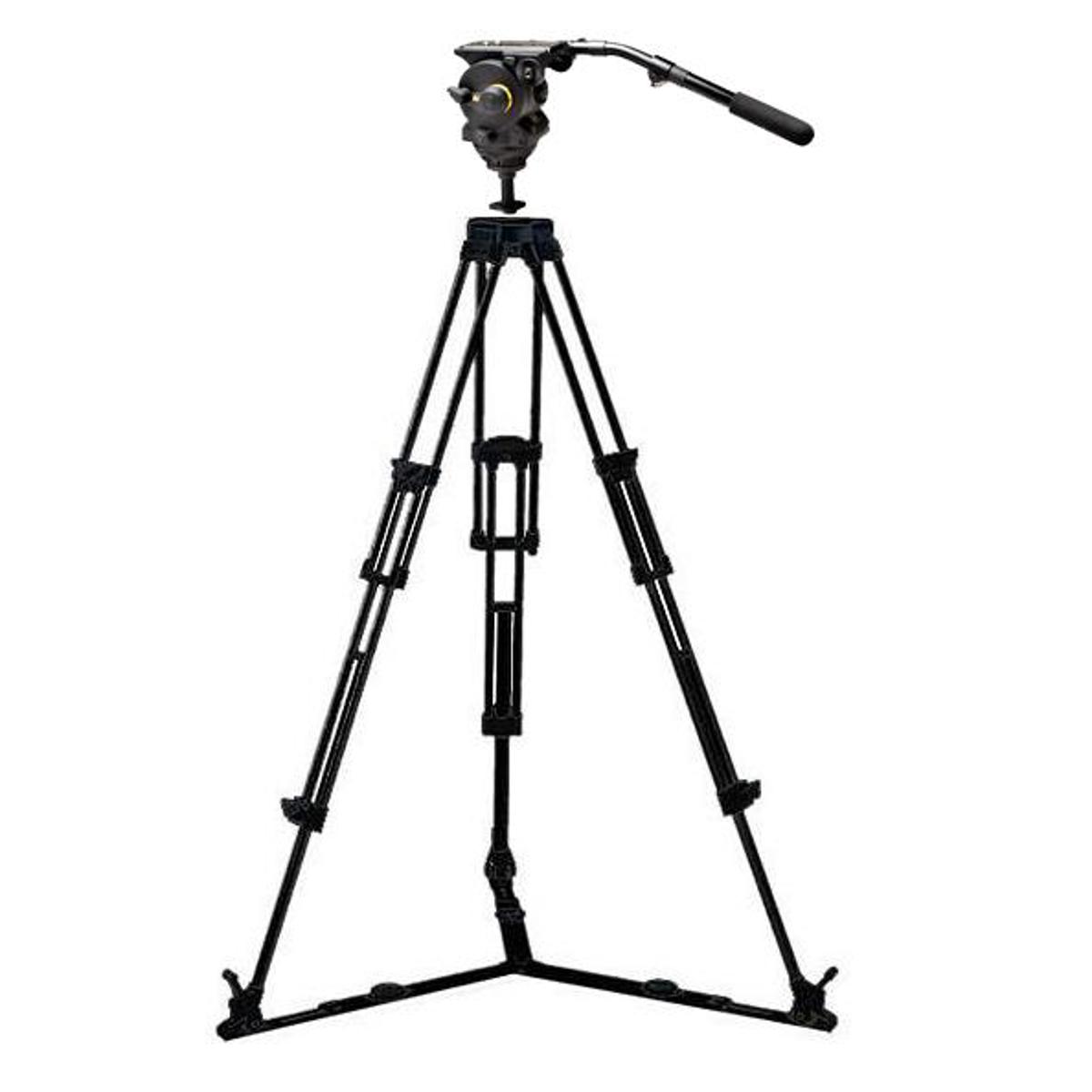 Vinten Vision 100 Fluid Head w/3-Section Al Pozi-Loc Tripod, ENG OB Dolly -  VB100-AP2S