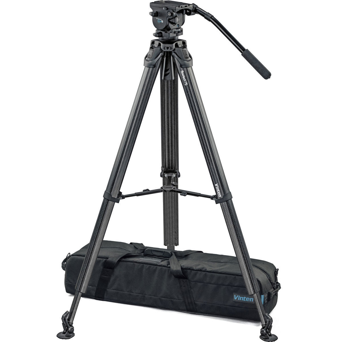 

Vinten Vision blue5 Fluid Head with flowtech 75 CF Tripod and Mid-Level Spreader