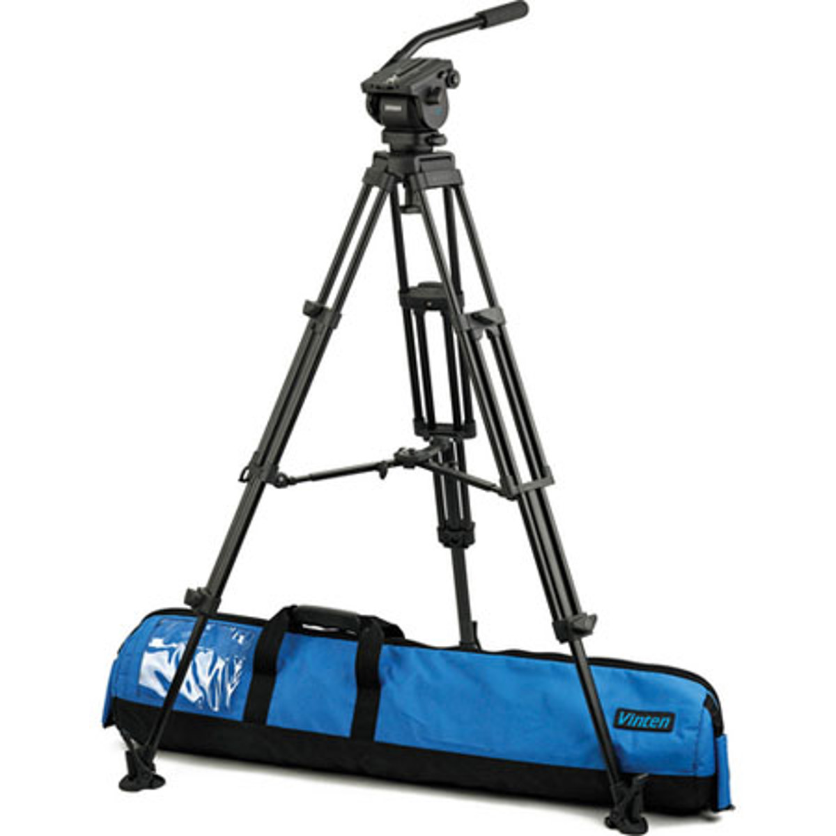 

Vinten blue3 3-Section Al Tripod w/V4092-0001 2-Way Head, Mid Spreader, Black