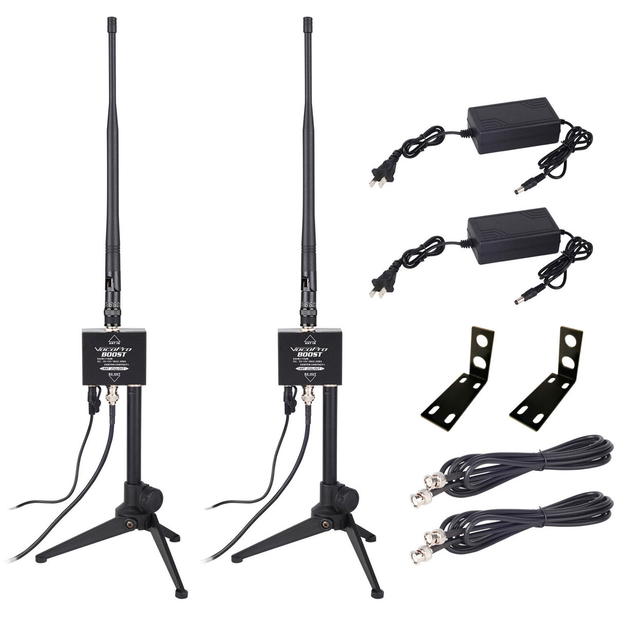 

VocoPro Boost Dual Wireless Microphone Antenna Extension Kit