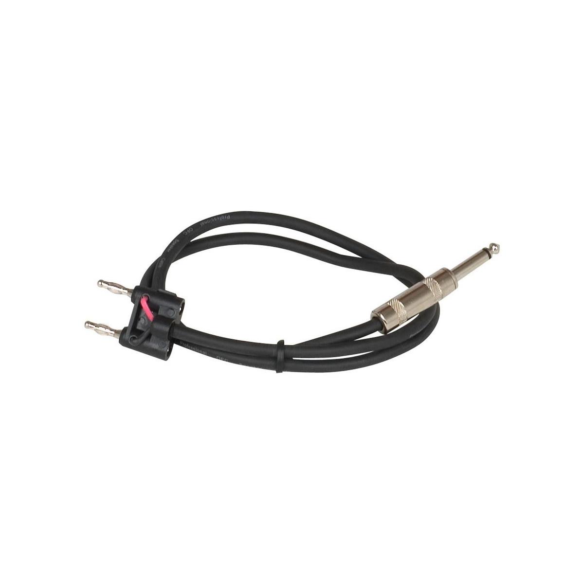 Image of VocoPro 3' Banana to 1/4&quot; Speaker Cable
