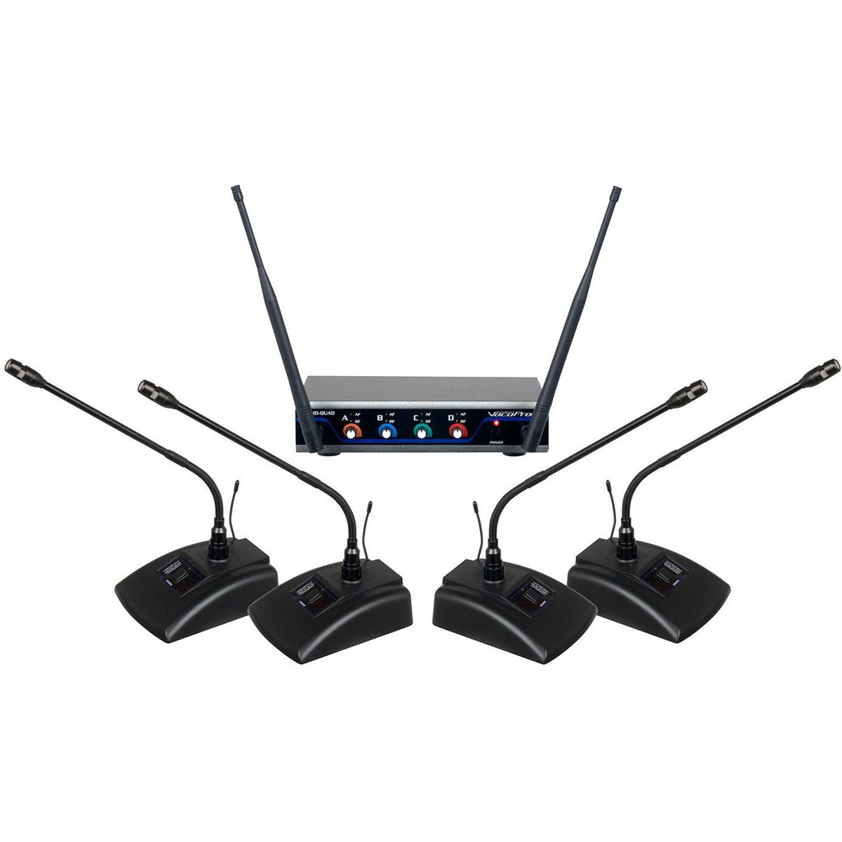 

VocoPro Digital-Quad-Conference 4-Ch UHF Conference System, 902 to 910.7MHz