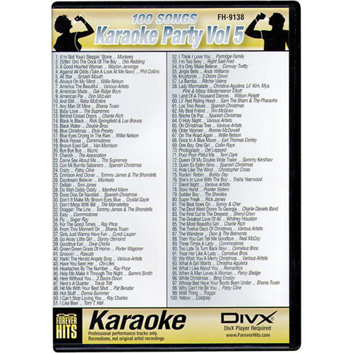 Karaoke Party Song DIVX DVD, Volume 5 - VocoPro FH-9138