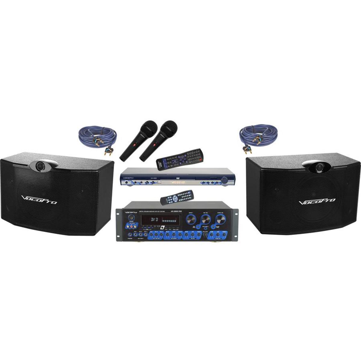 Photos - Audio System VocoPro KTV-3808 II KTV Digital Karaoke Mixing Amplifier with Speaker Pack