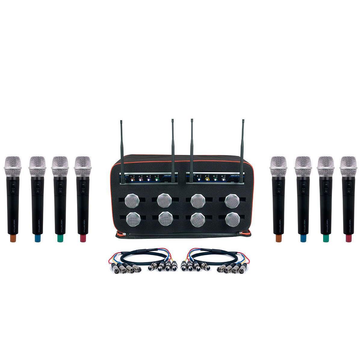 

VocoPro MIB-QUAD-8 8-Channel Wireless Handheld Microphone System
