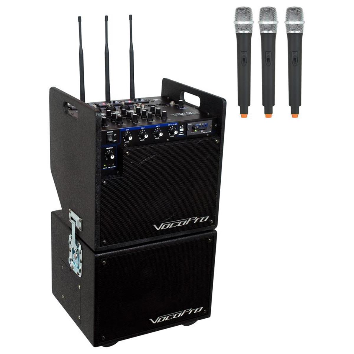

VocoPro MOBILEMAN 2 Battery Powered P.A. System with Subwoofer
