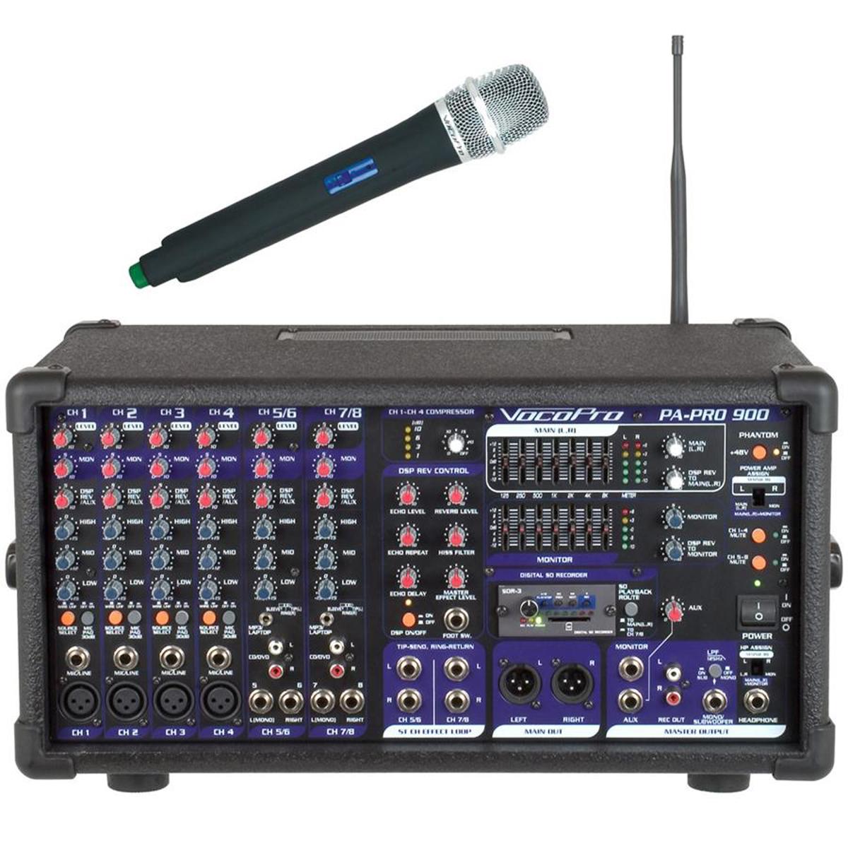 

VocoPro PA-PRO 900-1 900W Professional PA Mixer