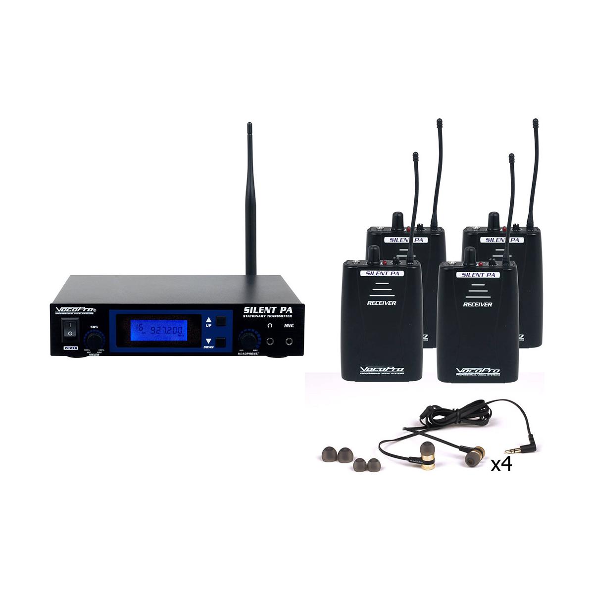 Image of VocoPro Professional PLL Wireless In-Ear Monitor Pack