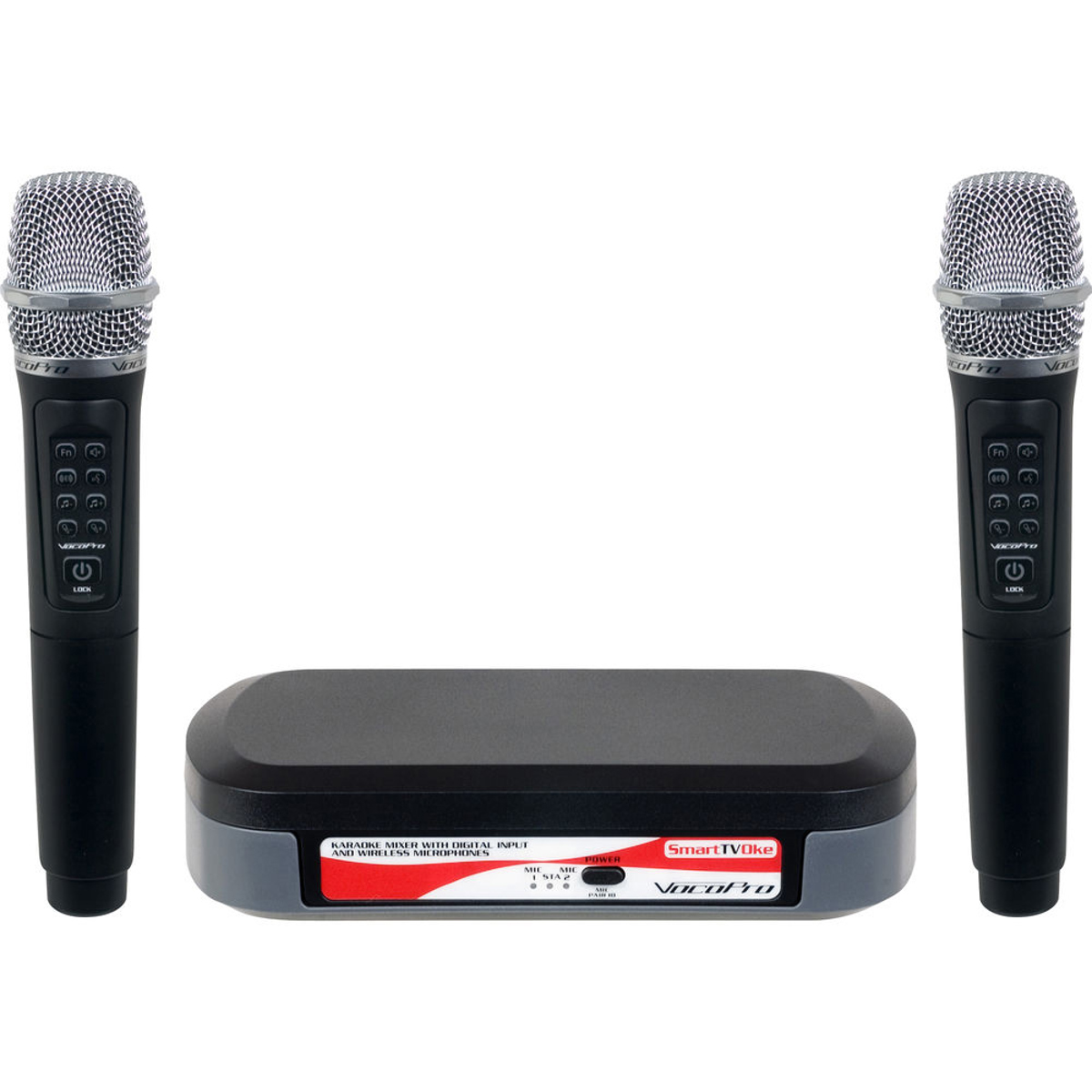 Karaoke Mixer with Digital Input and Wireless Microphones - VocoPro SMARTTVOKE