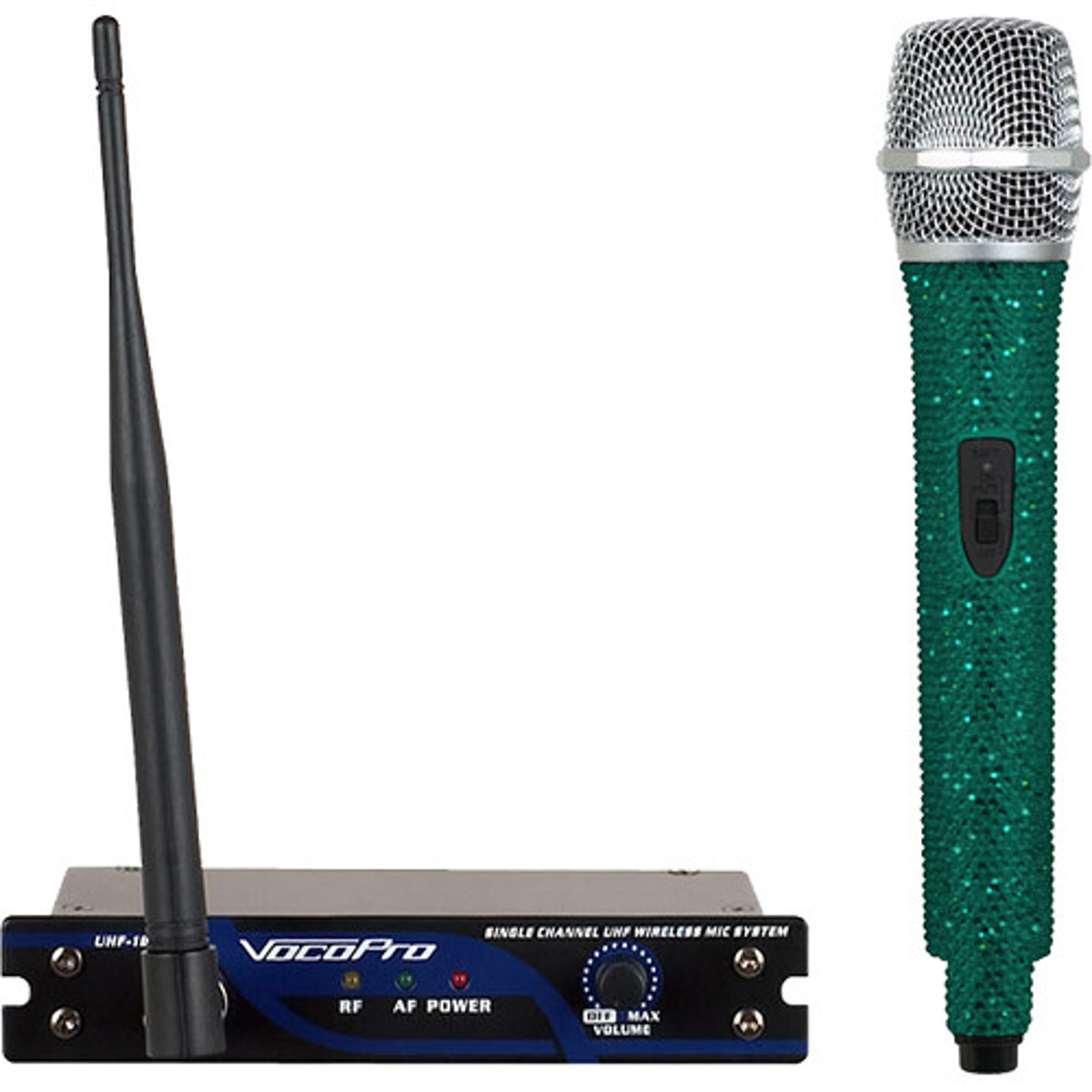 

VocoPro UHF-18-DIAMOND-9C Single-Channel Wireless Mic System, 907.5MHz, Emerald