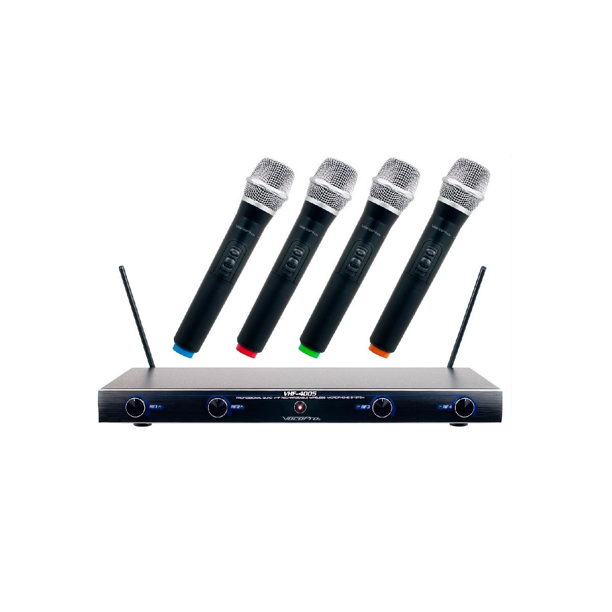 Photos - Microphone VocoPro VHF-4005 4 Channel Rechargeable VHF Wireless  System VHF