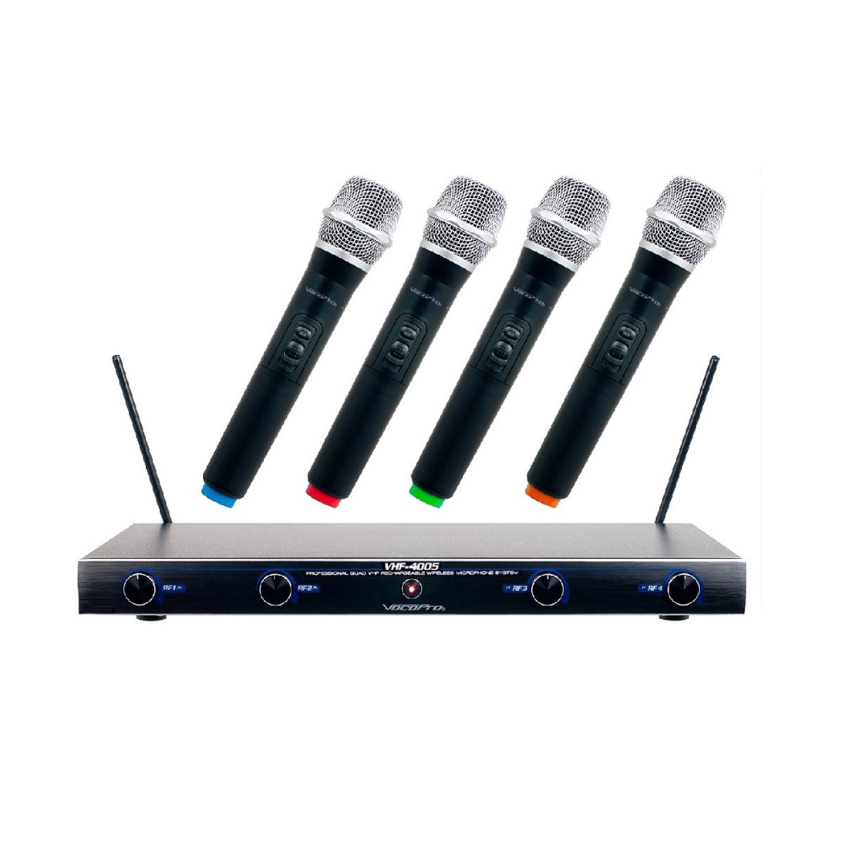 

VocoPro VHF-4005 4 Channel Rechargeable VHF Wireless Microphone System