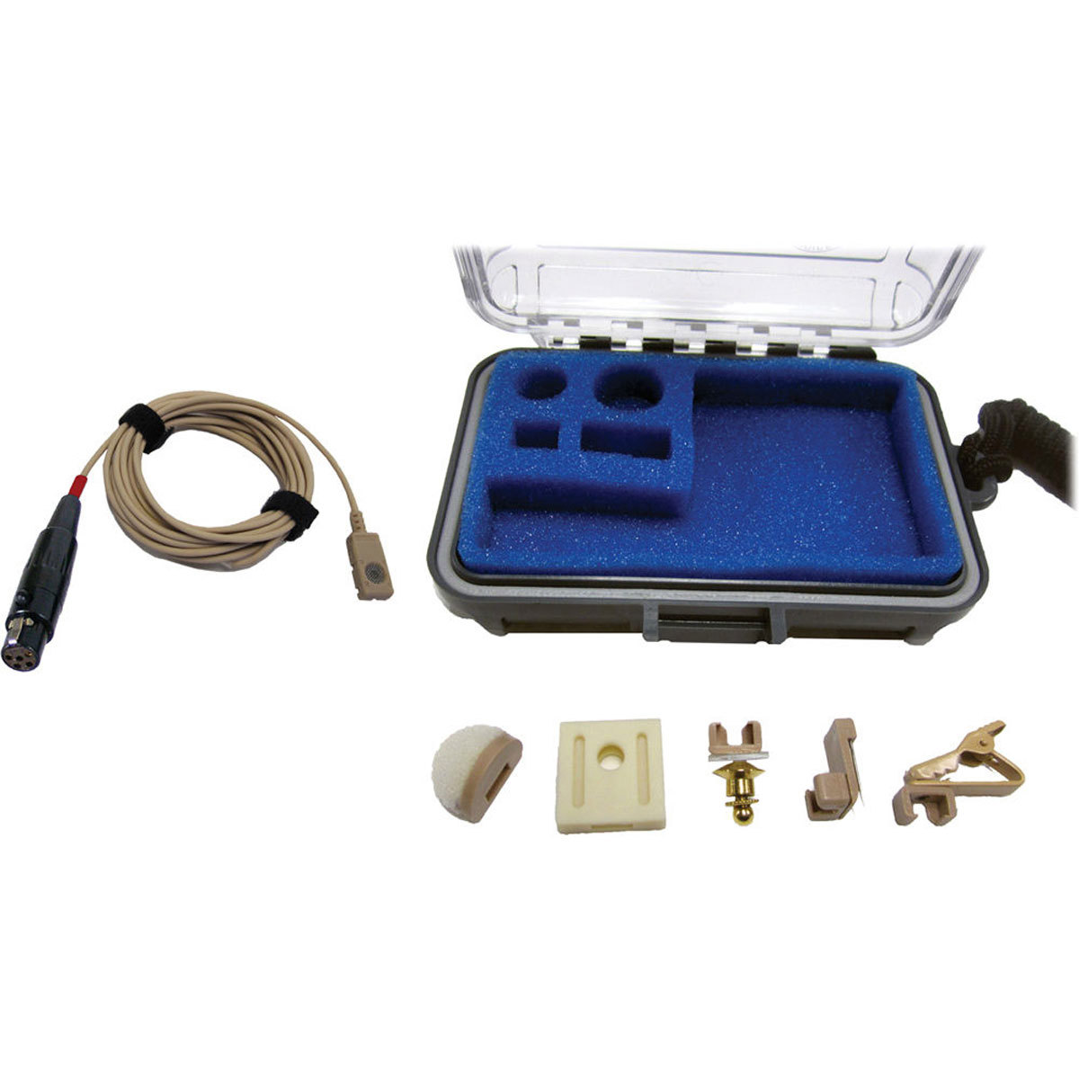 

Voice Technologies VT500 Omni Lavalier Mic for Transmitter, TA5-F, Beige