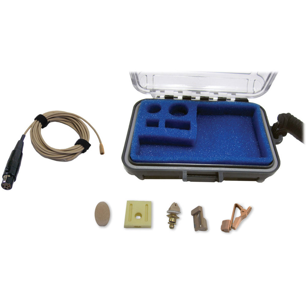 

Voice Technologies VT403 Omni Lavalier Mic for Lectrosonics UM/LM, TA5F, Beige