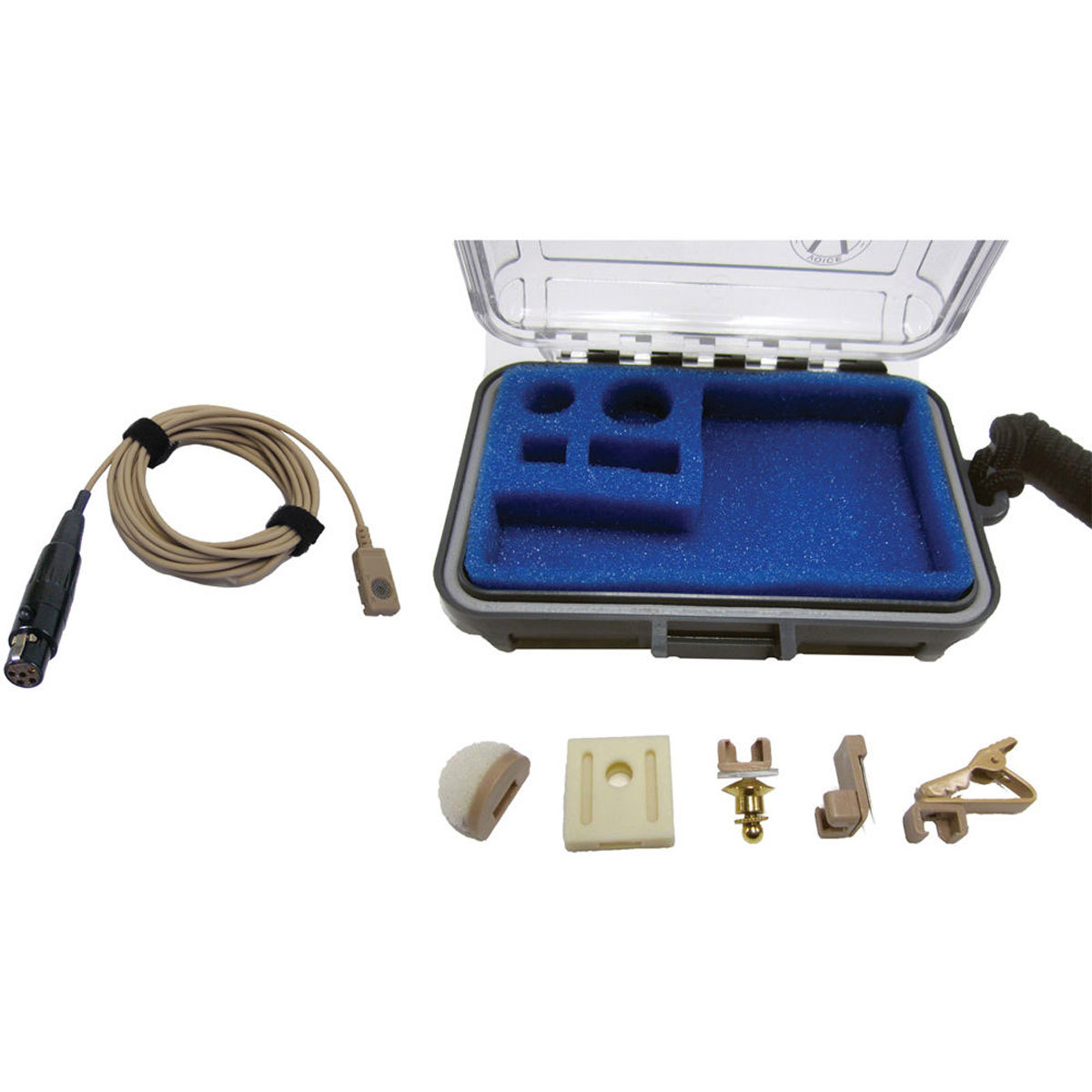 

Voice Technologies VT506WATER Omni Lavalier Mic with TA5F for Legacy UM/LM,Beige