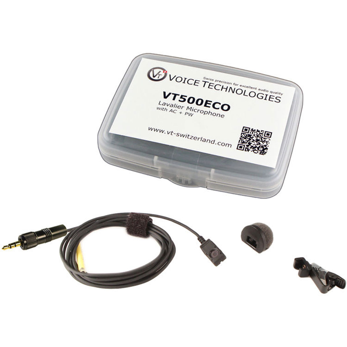 

Voice Technologies VT500ECO Lavalier Mic Kit, 3.5mm, Sony UWP/WRT-805 Tx, Black