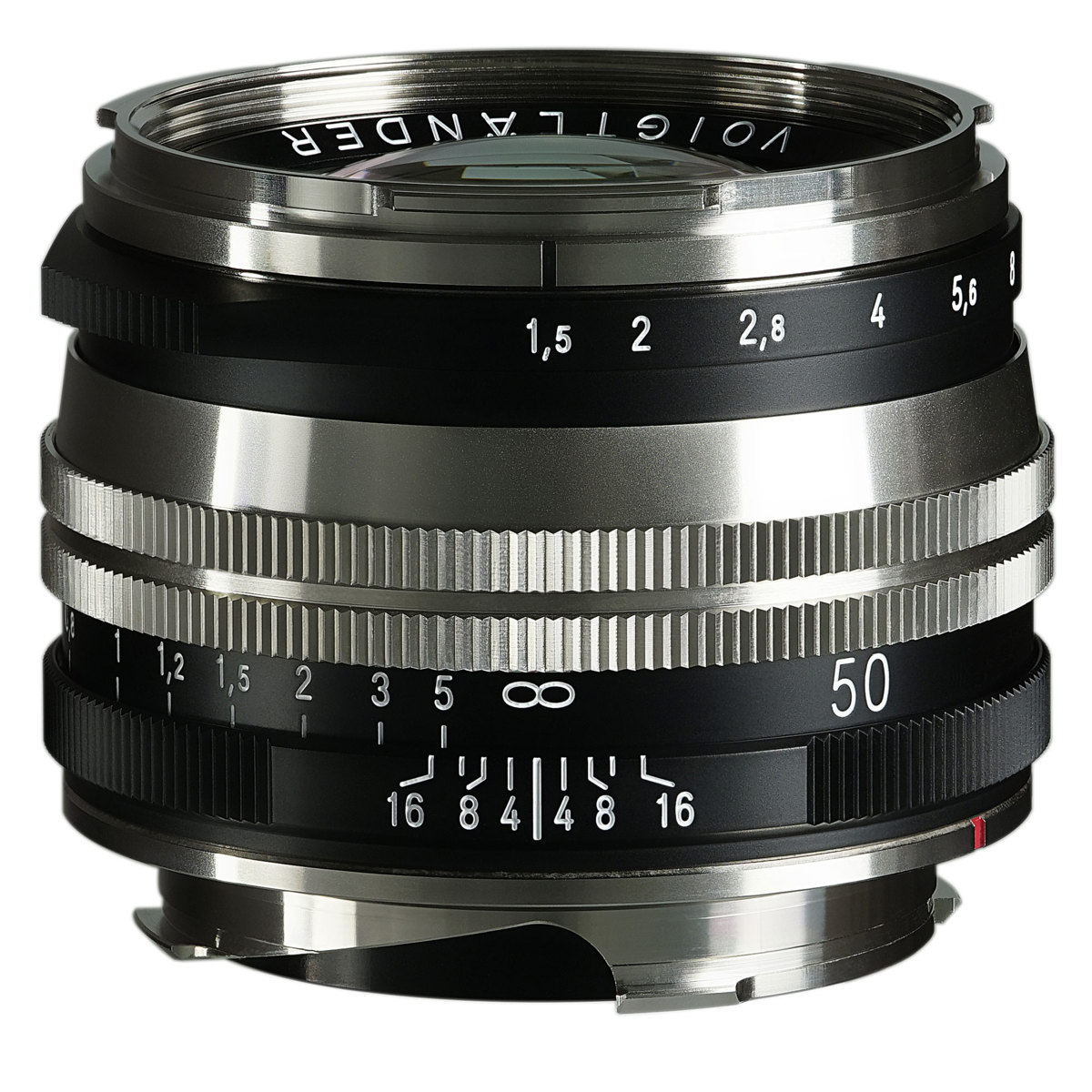 

Voigtlander Nokton Vintage 50mm f/1.5 Aspherical II VM Multi-Coated Lens, Nickel
