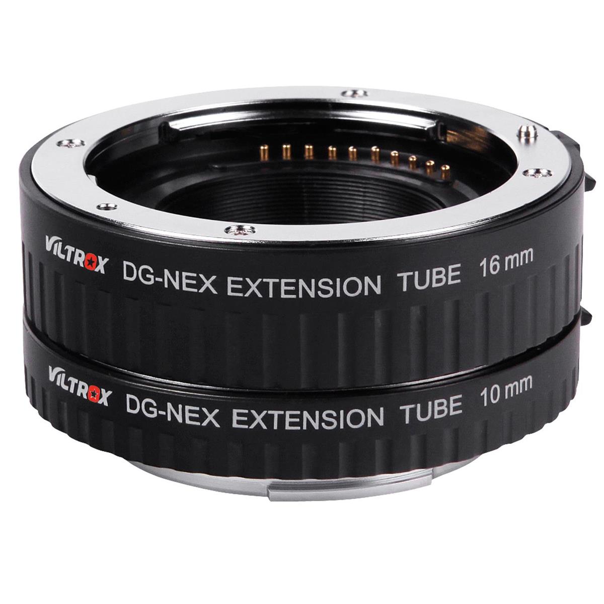 Image of Viltrox DG-NEX Automatic Extension Tube Set for Sony E Mount Lens &amp; NEX Cameras