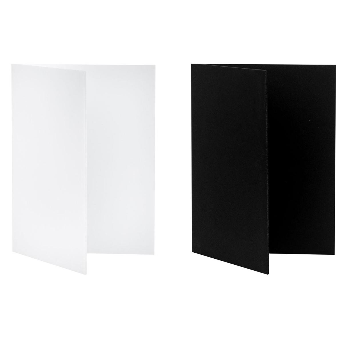 

V-FLAT WORLD V-Flat World Tabletop V-Flat Small (18"x12"), 2-Pack, 1-White & 1-Black