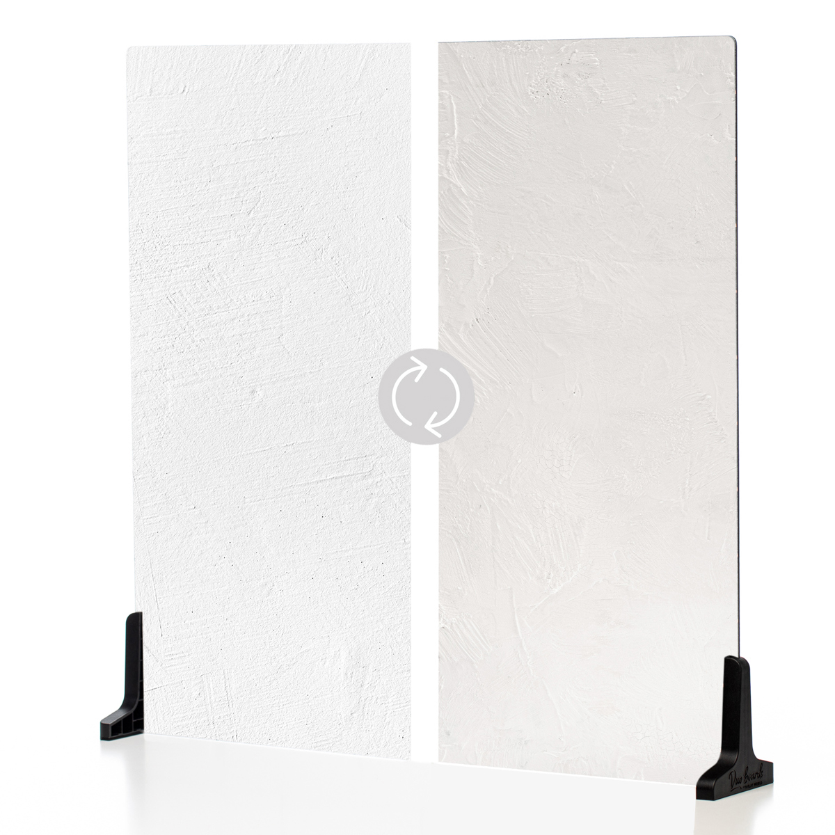 

V-FLAT WORLD Duo Board - 24x24" Surface Board, Raw Concrete/Vintage Plaster