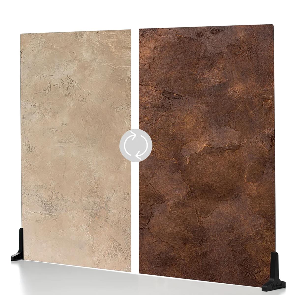 Image of V-FLAT WORLD Double Sided Duo Board Backdrop 30 x 40&quot; Dark Roast/Moroccan Mud