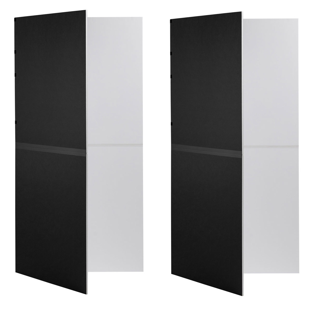 

V-FLAT WORLD Foldable V-Flat, Set of 2, Black/White