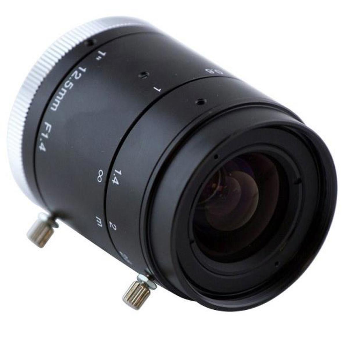 

ViewZ 3MP 12.5mm F1.4 FA Fixed Lens with Lock Screws and C-Mount, Manual Iris