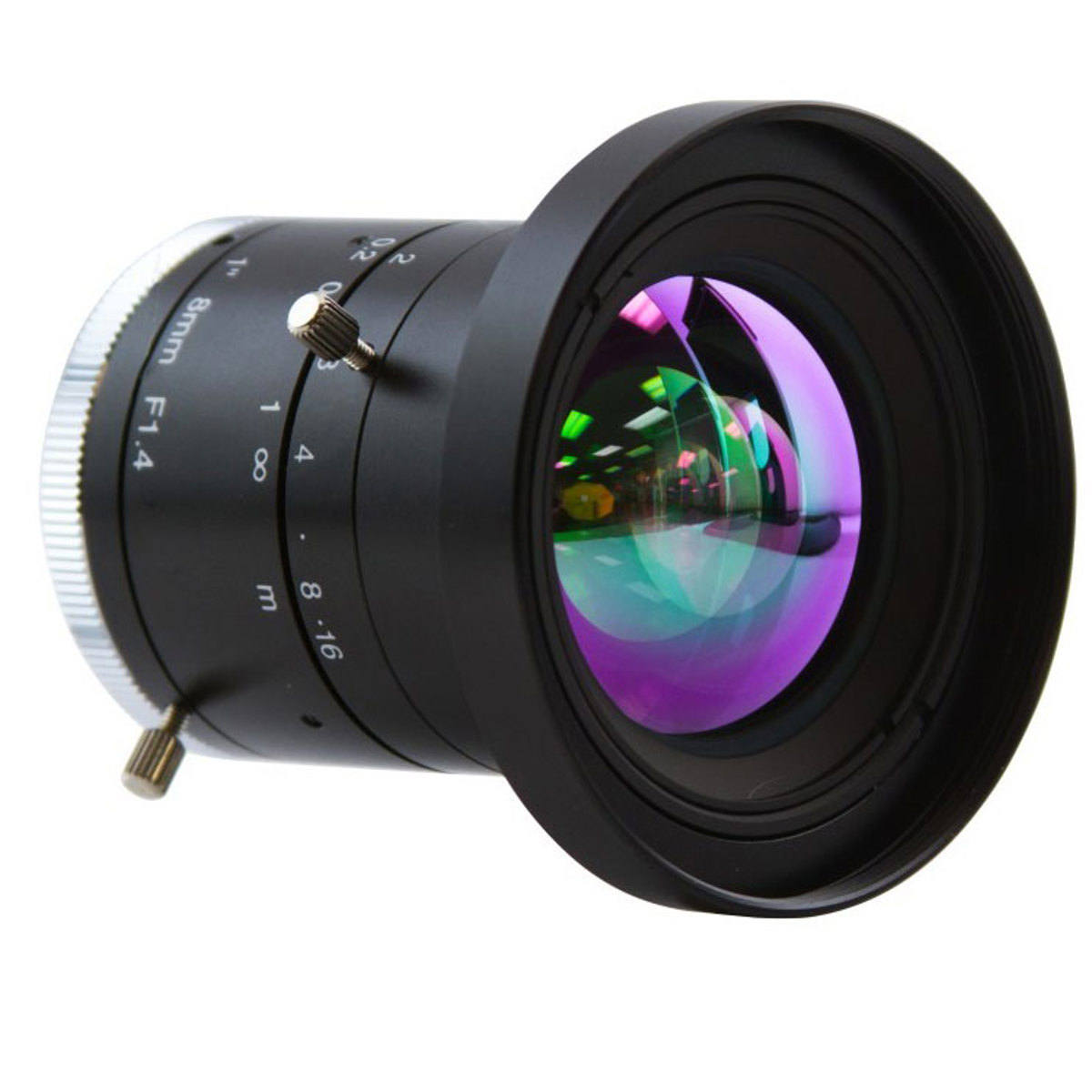 

ViewZ 3MP 8mm F1.4 Short Wave IR FA Fixed Lens with Lock Screws, Manual Iris