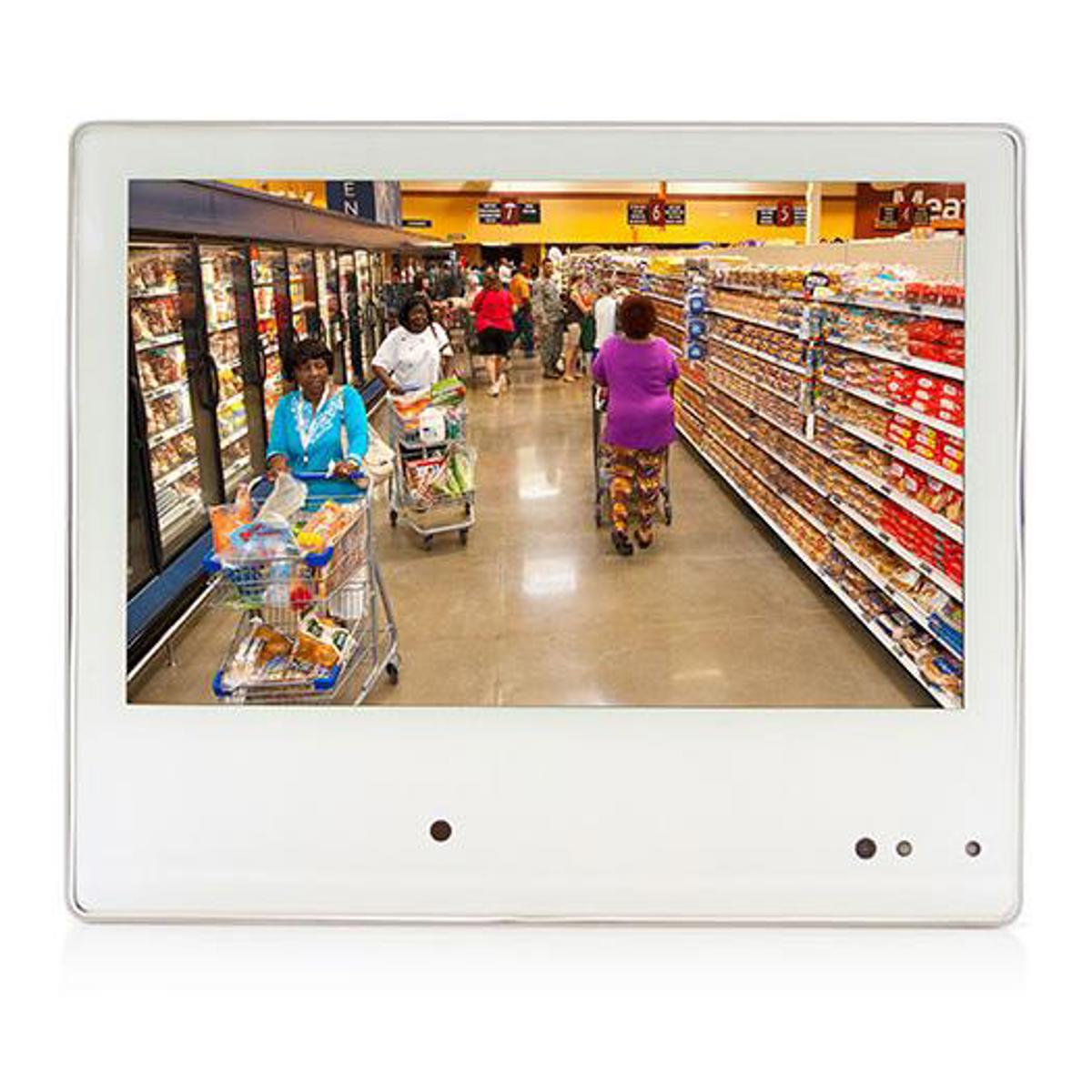

ViewZ VZ-PVM-I1W4N 10.1" HD IP Public View LED Monitor, Built-in DVR, White