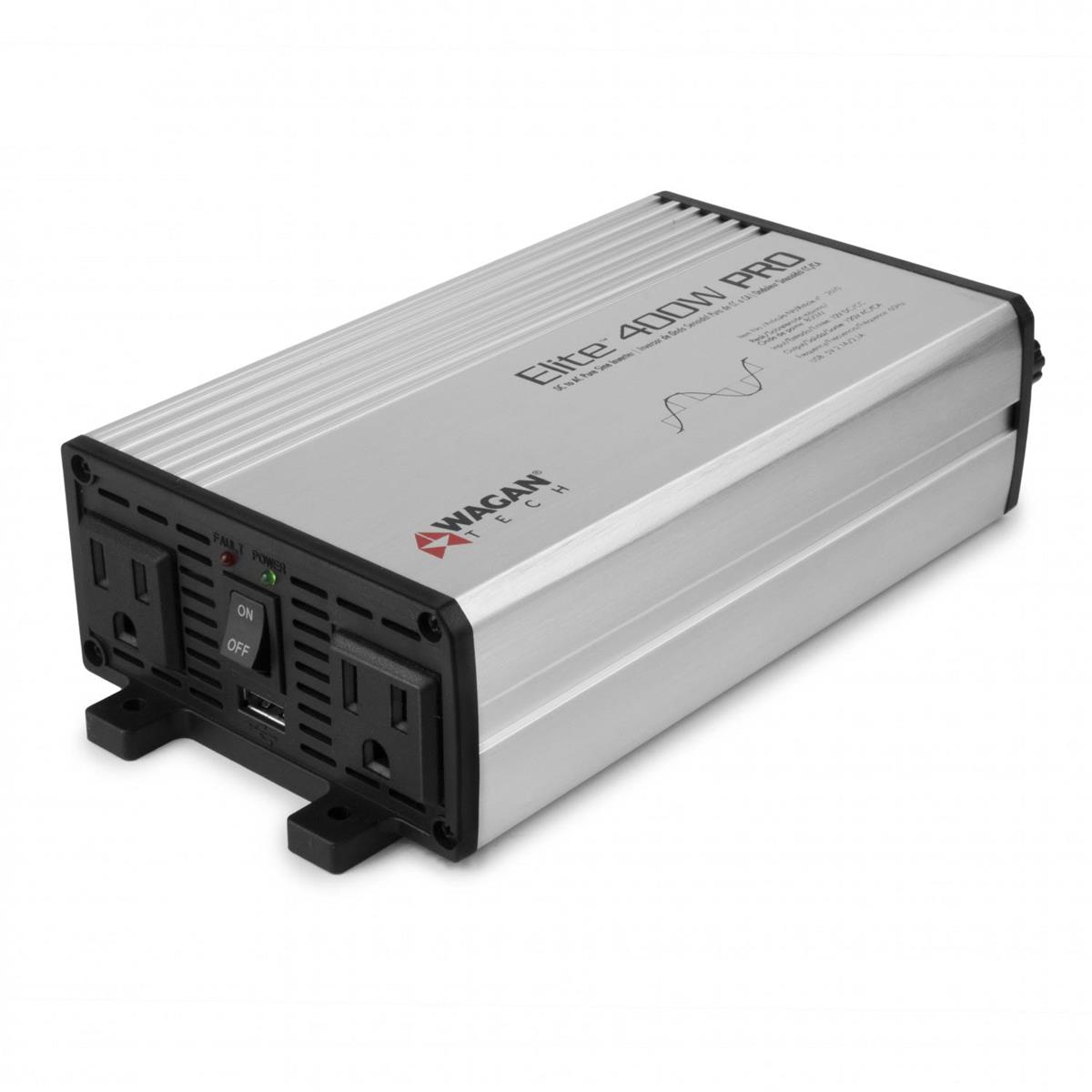 Image of Wagan Elite 400W Pro Pure Sine Wave DC to AC Power Inverter