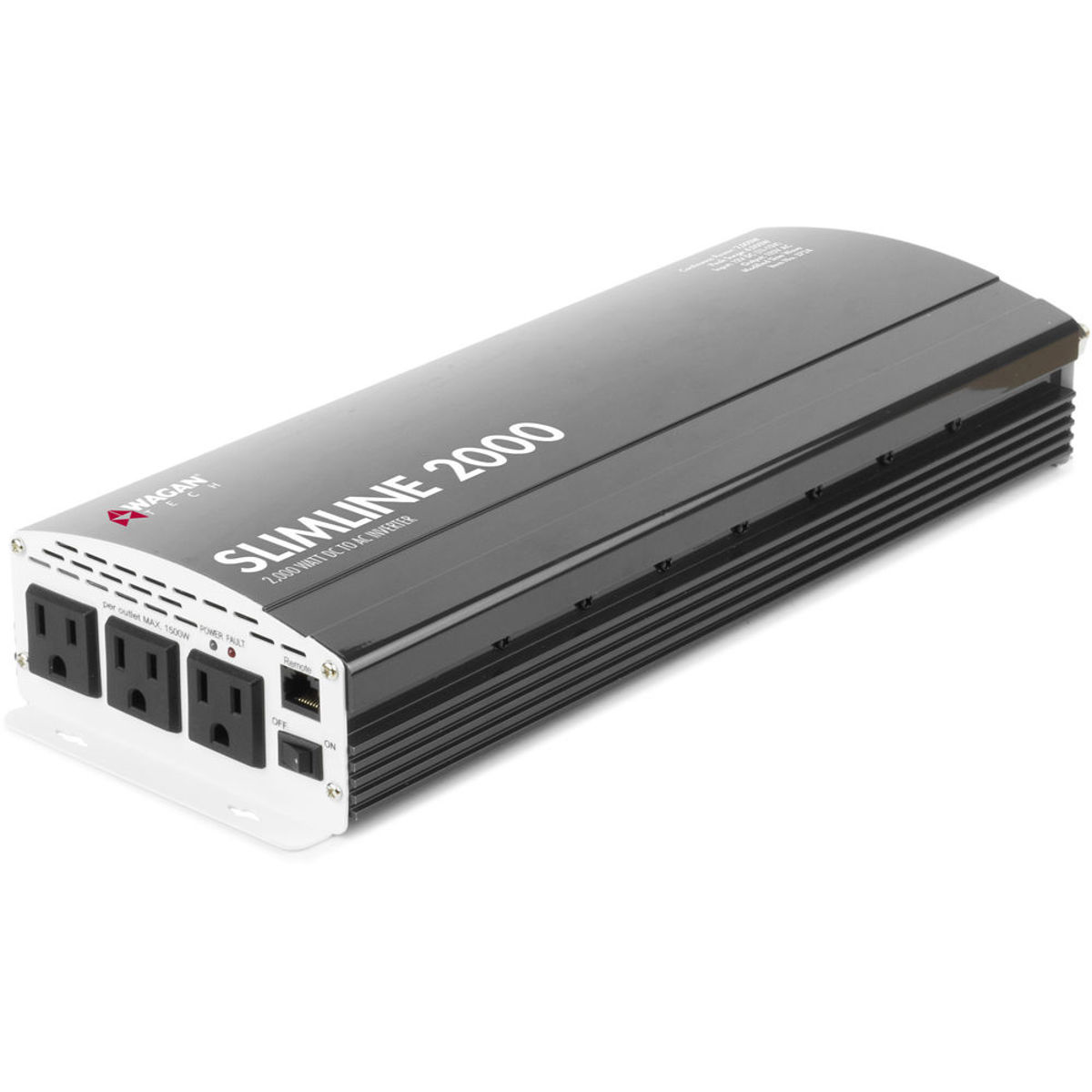 Image of Wagan SlimLine 2000W 12 VDC to 115 VAC Power Inverter