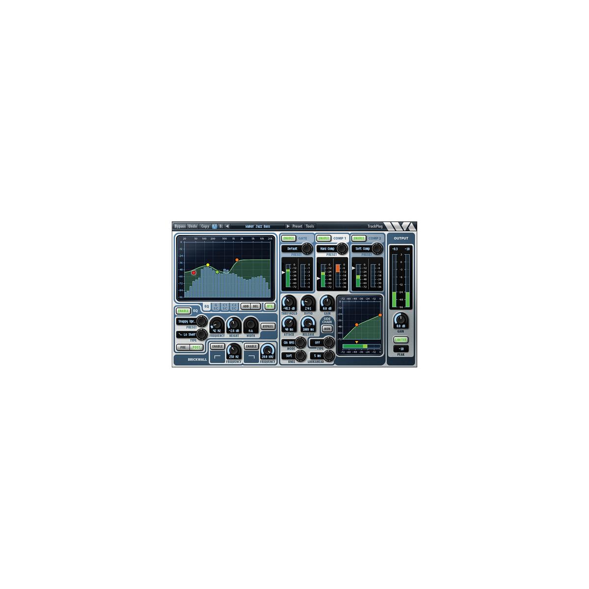 Wave Arts TrackPlug AAX DSP Channel Strip Software Plug-In, Electronic Download -  11-33099
