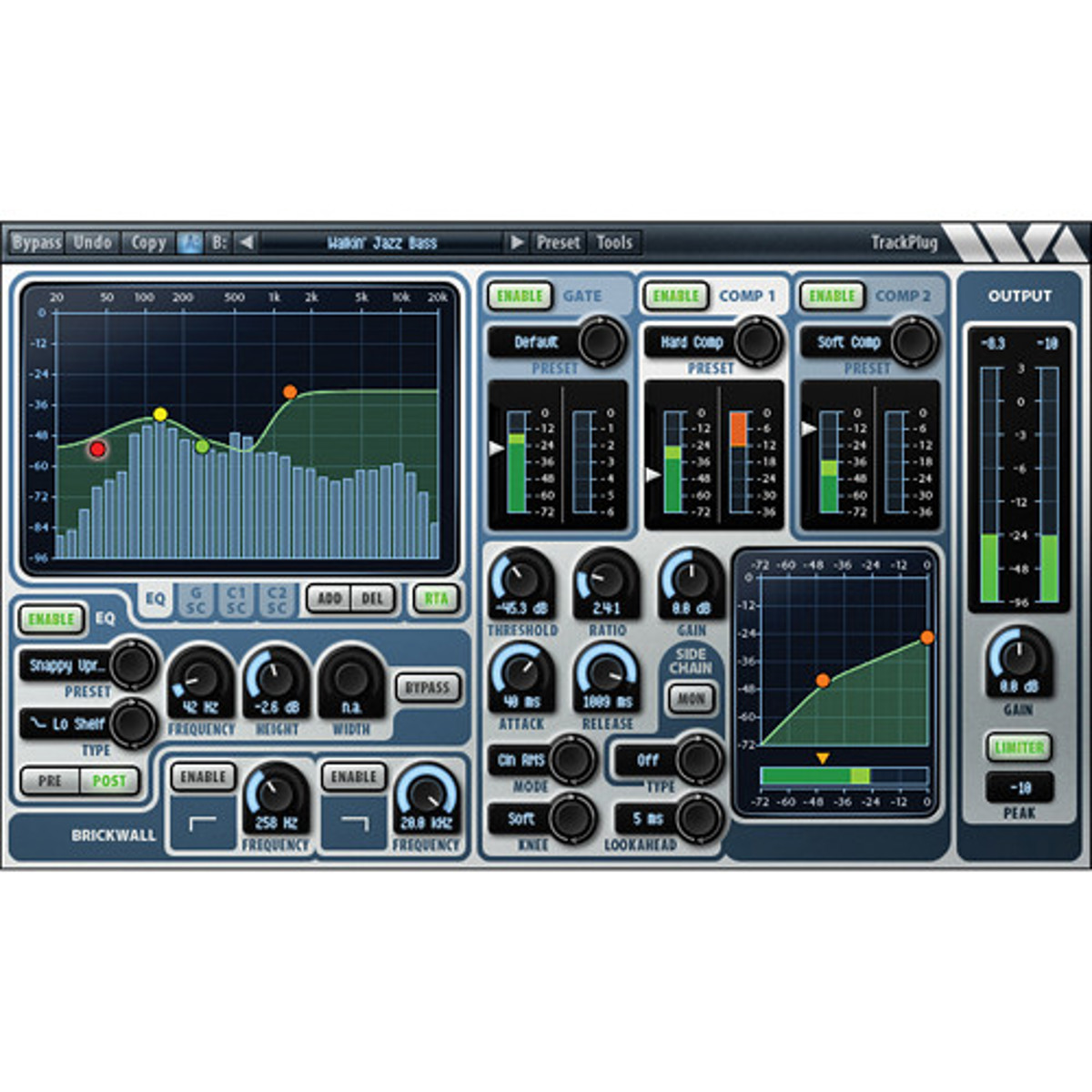 Wave Arts TrackPlug Channel Strip Native Software Plug-In, Electronic Download -  11-33021