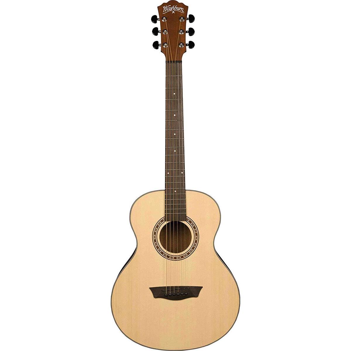 Washburn Apprentice Travel G-Mini Grand Auditorium Acoustic Guitar, Natural -  AGM5K-A-U