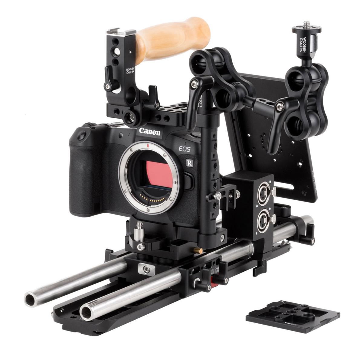 

Wooden Camera Accessory Pro Kit, Cage (Small), A-Box, Rod Clamp, Battery Slide