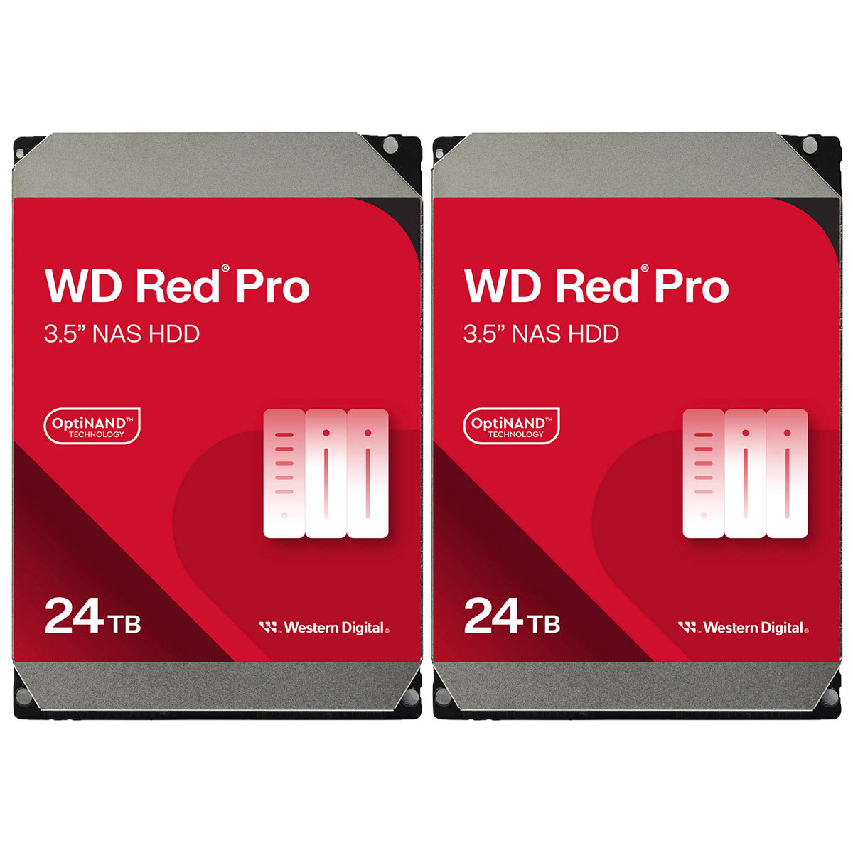 

WD Red Pro 24TB 3.5" SATA III Internal NAS Hard Drive, 2-Pack