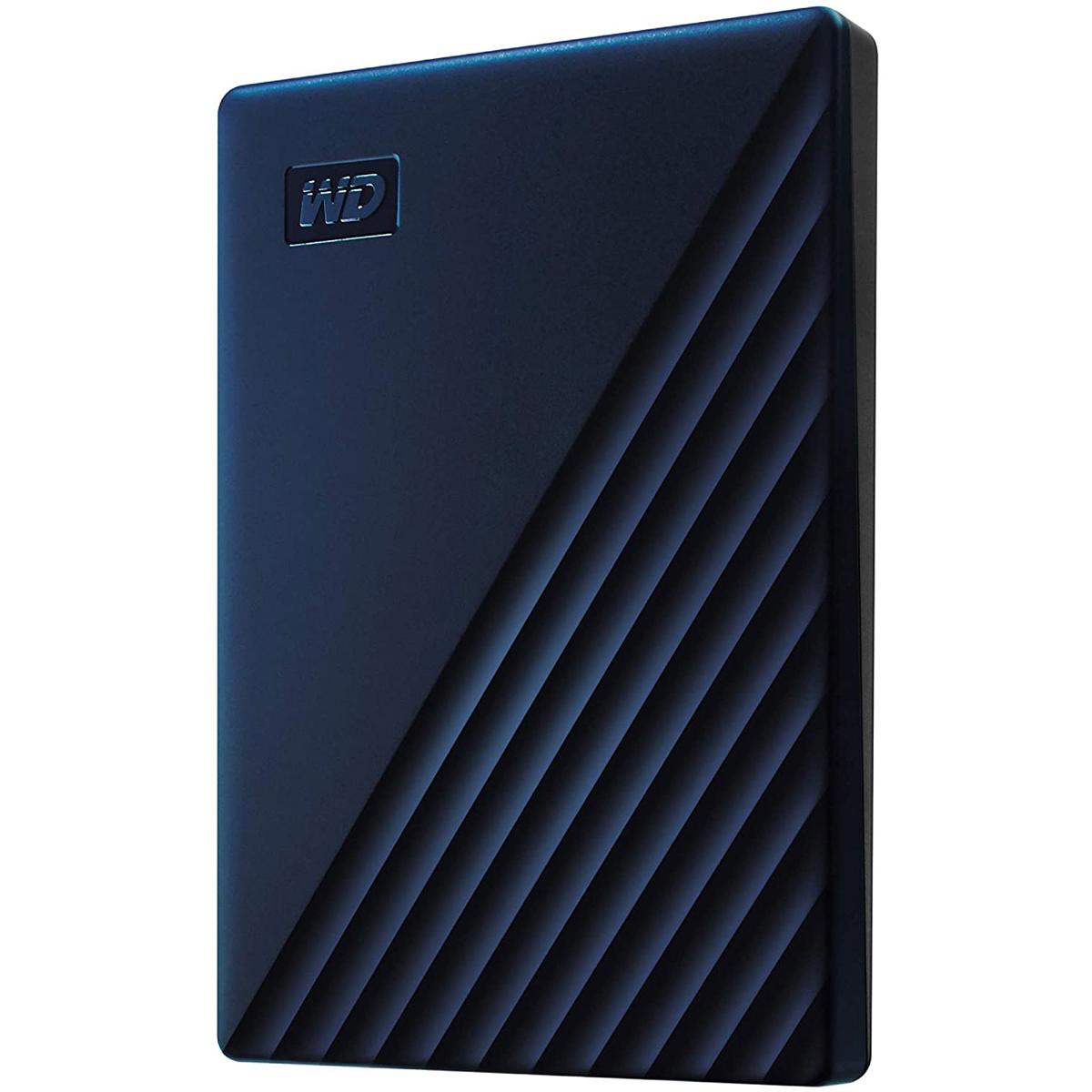 

WD My Passport 4TB Portable USB 3.2 External Hard Drive for Mac, Midnight Blue