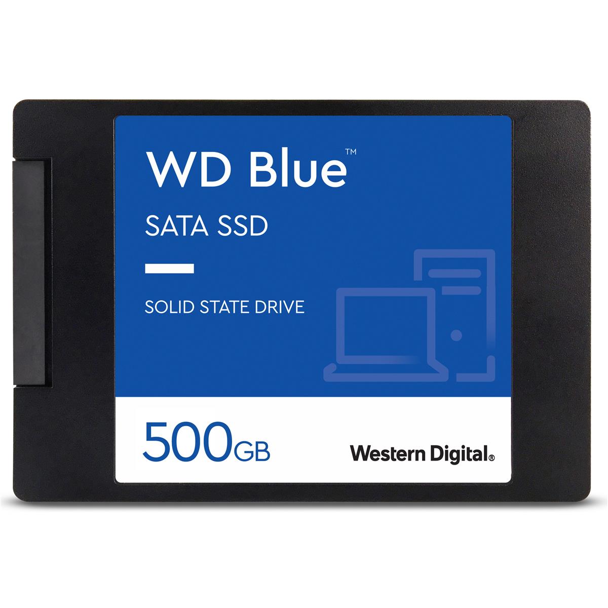 Внутренний твердотельный накопитель WD Blue 500 ГБ 3D NAND SATA III 2,5 дюйма #WDBNCE5000PNC-WRSN