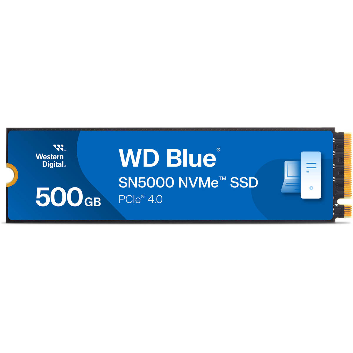WD Blue SN5000 500GB NVMe PCIe Gen4 x4 M.2 Internal SSD -  WDBS3F5000ANC-WRSN